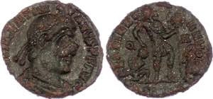 Roman Empire Follis 364 - 375 (ND) - Bronze ... 