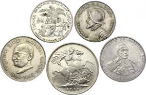 World Lot of 5 Silver ... 