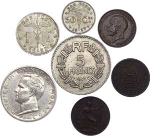 World Lot of 7 Coins 1902 - 1960 - With ... 