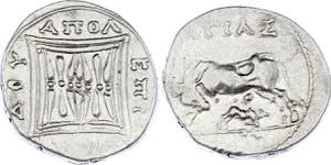 Ancient Greece Apollonia Drachm 200 - 80 BC ... 