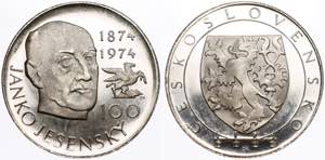 Czechoslovakia 100 Korun 1974 Proba - Silver ... 