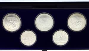 Russia - USSR Set of 5 Silver Coins 1978  - ... 