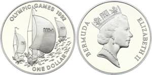 Bermuda 1 Dollar 1992 - KM# 85; Silver ... 