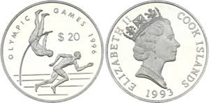 Cook Islands 20 Dollars 1993 - KM# 161; ... 