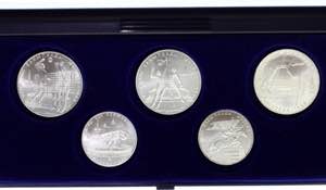 Russia - USSR Set of 5 Silver Coins 1979  - ... 