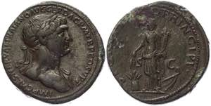 Roman Empire Sestertius 103 - 111 AD, Trajan ... 