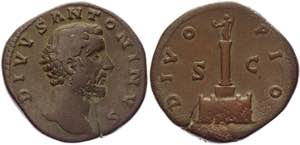Roman Empire Sestertius 161 AD, Antoninus ... 