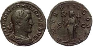 Roman Empire Sestertius 246 AD, Philippe ... 