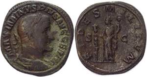 Roman Empire Sestertius 235 AD, Maximinus I ... 