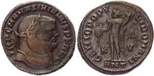 Roman Empire Follis 300 - 301 AD, Maximianus ... 