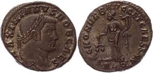 Roman Empire Follis 300 - 301 AD, Maximinus ... 