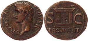 Roman Republic As 22 - 23 AD, Augustus - RIC ... 