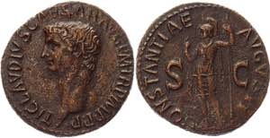 Roman Empire As 41 - 50 AD, Claudius - RIC ... 