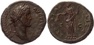 Roman Empire AE As 139 AD Antoninus Pius - ... 