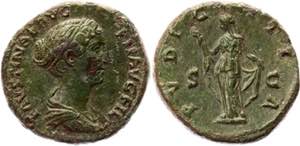 Roman Empire As 145 - 161 AD, Faustina II - ... 