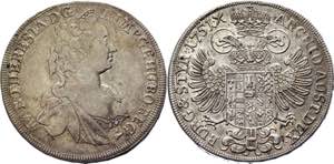 Austria 1/2 Taler 1751 - KM# 1797; Silver ... 