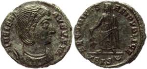Roman Empire AE Nummus 326 - 328 AD ... 