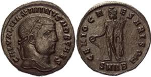 Roman Empire Follis 308 AD, Maximinus II - ... 