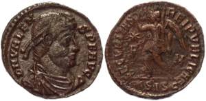 Roman Empire Follis 364 - 367 AD, Valens - ... 