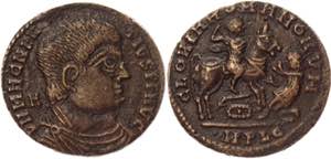 Roman Empire AE 350 - 353 AD Magnentius ... 