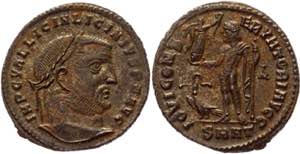 Roman Empire Follis 314 - 315 AD, Licinius - ... 