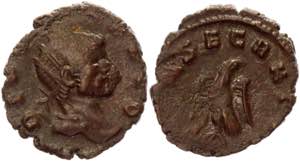 Roman Empire AE Antoninianus 270 AD Claudius ... 