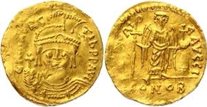 Byzantium Solidus 582 - 602 AD, Maurice ... 