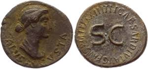 Roman Republic Livia AE Dupondius 14 - 37 ... 