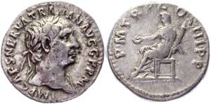 Roman Empire Denarius 100 AD, Trajan - RIC ... 