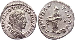 Roman Empire Denarius 222 AD, Elagabalus - ... 