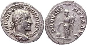 Roman Empire Denarius 235 - 236 AD, ... 