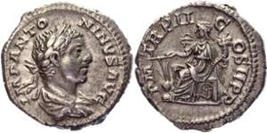 Roman Empire Denarius 219 AD, Elagabalus - ... 