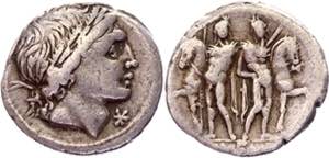 Roman Republic AR Denarius 109 - 108 BC L. ... 