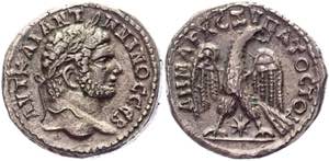 Roman Empire Tetradrachm 215 - 217 AD, ... 