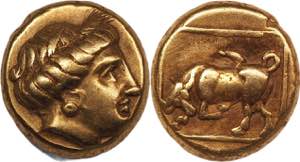 Ancient Greece Lesbos Mytilene EL Hekte 377 ... 
