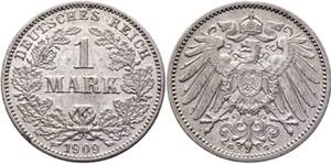 Germany - Empire 1 Mark 1909 G - KM# 14; ... 