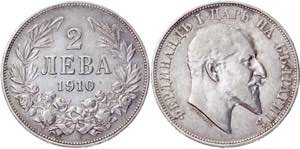 Bulgaria 2 Leva 1910 - KM# 29; Silver ... 