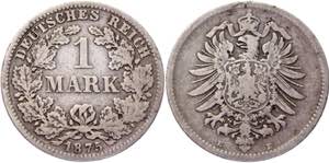 Germany - Empire 1 Mark 1875 E - KM# 7; ... 