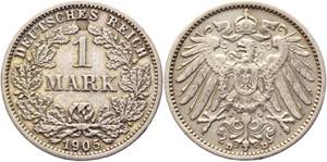 Germany - Empire 1 Mark 1905 D - KM# 14; ... 