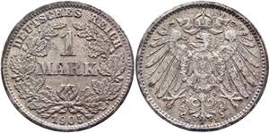 Germany - Empire 1 Mark 1905 E - KM# 14; ... 