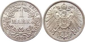 Germany - Empire 1 Mark 1906 F - KM# 14; ... 