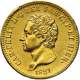 Carlo Felice (1821-1831) - 20 Lire ... 