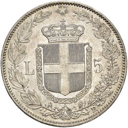 Umberto I (1878-1900) - 5 Lire ... 