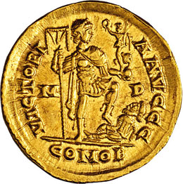 Onorio (Honorius 393-423). Solido ... 