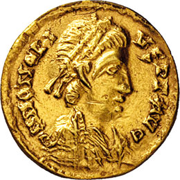 Tremissi (395-402), Mediolanum, ... 