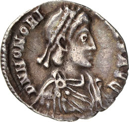 Siliqua (394-395), Mediolanum, ... 