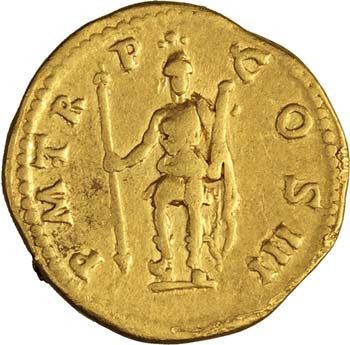 ADRIANO  (117-138)  Aureo.  D/ ... 
