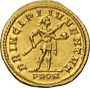 GALERIO, Cesare  (293-305)  Aureo, ... 