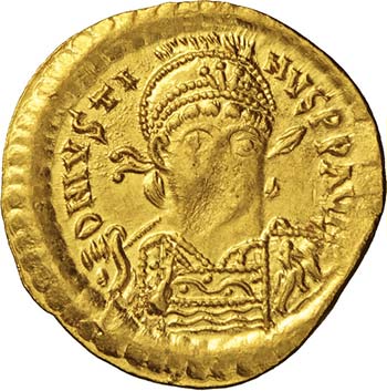 GIUSTINO I  (518-527)  Solido, ... 