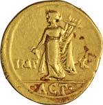 AUGUSTO  (27 a.C.-14 d.C.)  Aureo, Lugdunum. ... 